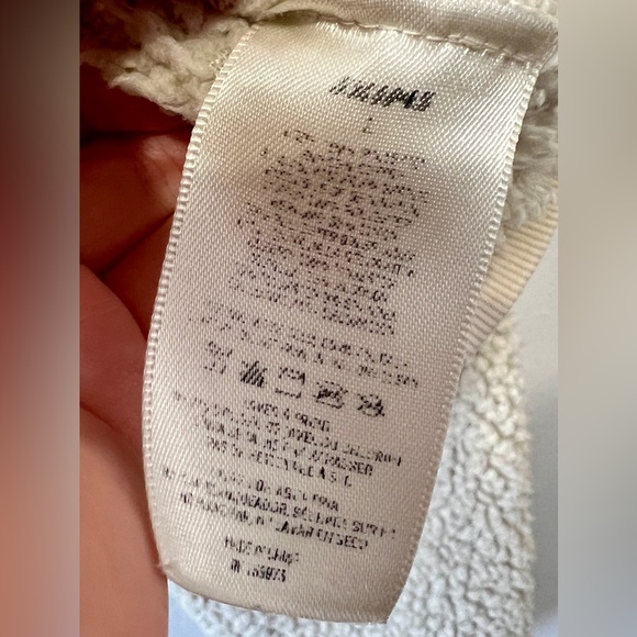 SKIMS Teddy Sherpa Cropped Full Zip Hooded Sweatshirt - Large - Picture 11 of 11